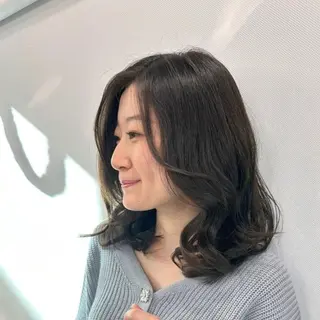 ミディアム パーマ ❇️安達 優心❇️ レイヤー/艶髪特化のヘアスタイル