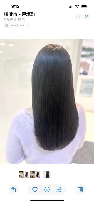 ロング カラー 縮毛矯正/髪質改善/ 艶髪ササキナツミのヘアスタイル