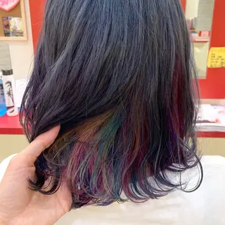 ミディアム カラー 櫻井 なんなのヘアスタイル