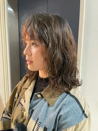ミディアム パーマ EIGHT MAYUのヘアスタイル