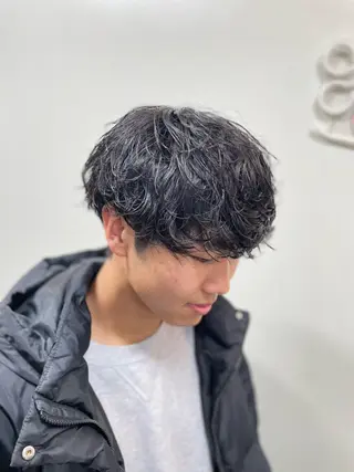 ショート パーマ メンズ シャドウパーマ/縦落 ちパーマ 大久保拓実のヘアスタイル