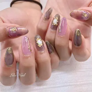 ネイル モチの良さ◉ フィルインネイル♡のネイルデザイン