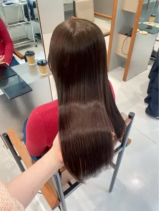 ロング カラー レイヤー/縮毛矯正/ 暖色/mao🎀のヘアスタイル