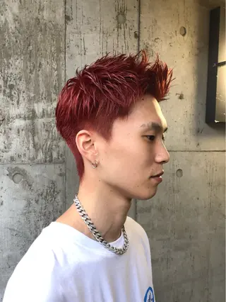 ショート カラー パーマ ヘアアレンジ メンズ 💎髪質改善特化💎 RUITOのヘアスタイル