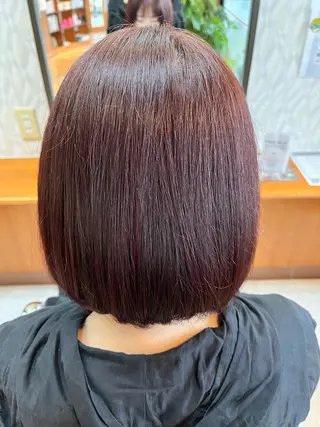 ショート カラー 髪質改善/ストレート /艶髪/熊谷はつなのヘアスタイル