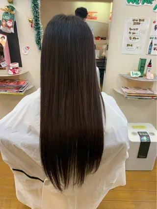 ロング 縮毛矯正モデル募集中 美容室HATSUのヘアスタイル