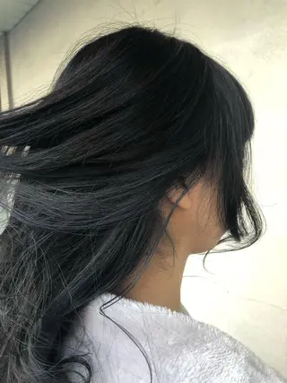 ロング カラー 中村 幸子のヘアスタイル