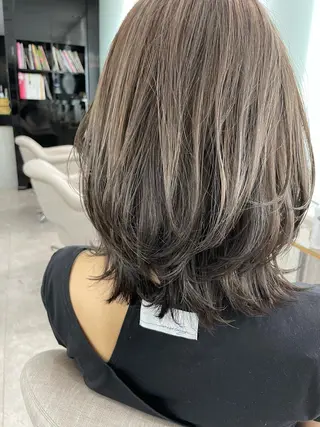 ミディアム カラー 🩷小川大輔🩷 店長/ボブ/インナーのヘアスタイル