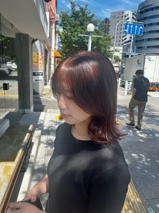 ミディアム カラー 似合わせレイヤー✄﻿ ヨシノ マサキのヘアスタイル