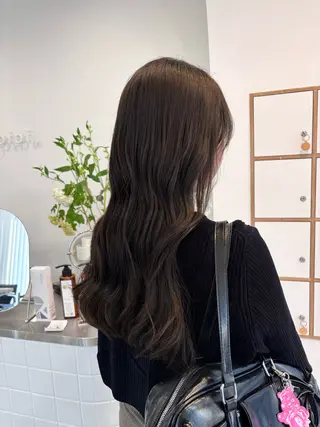 ロング 千田 りんなのヘアスタイル