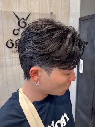 ショート パーマ メンズ yukiho❤️ GAUDI 池袋のヘアスタイル
