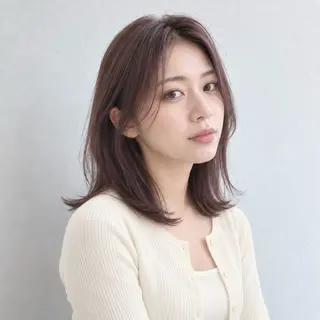 ミディアム カラー 銀座/モテ🤍垢抜け レイヤー/ナナコのヘアスタイル