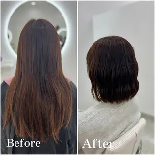 ミディアム カラー ✄﻿aini天王寺 ✄﻿ゆ乃のヘアスタイル