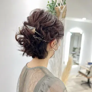 ショート ヘアアレンジ 新越谷HATTORI 似合わせカットカラーのヘアスタイル