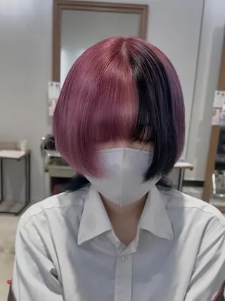 セミロング カラー 髙木 利央のヘアスタイル