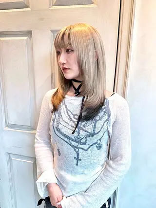 セミロング カラー 🉐学生&U24🉐 ミニモ限定🤩千田のヘアスタイル