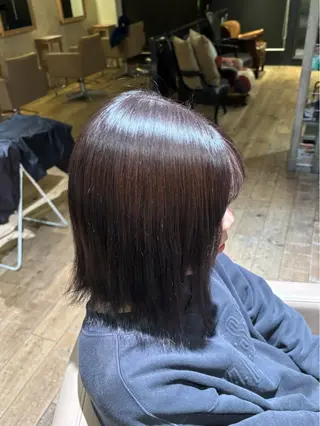 ミディアム hinano/ 梅田 カットモデルのヘアスタイル
