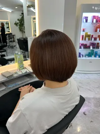 ショート カラー 骨格/顔型/伏見/ 佐藤 里菜のヘアスタイル