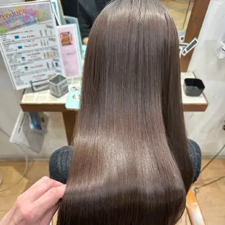ロング カラー 縮毛矯正/ワンカラー モデル募集🫧羽夏のヘアスタイル