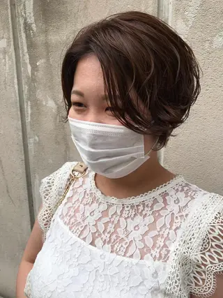 ショート ayane⭐️ボブ・ ショート・パーマのヘアスタイル