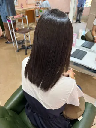 ミディアム 髪質改善/店長/ 稲葉史泰のヘアスタイル
