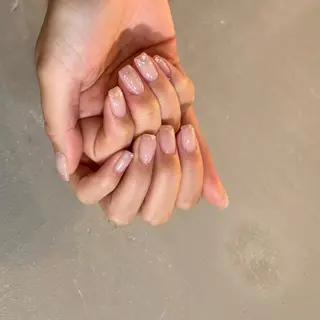 ネイル パラジェル*甘皮ケア 大人カジュアルのネイルデザイン
