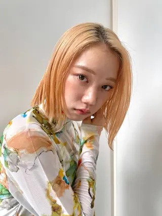 ミディアム カラー 似合わせショート×透 明感/やじまたかしのヘアスタイル