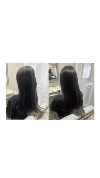 ロング 森 愛友のヘアスタイル