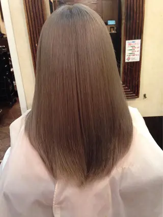 ロング カラー 色落ちまでキレイに! !女性サロンのヘアスタイル