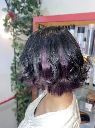 ショート ゆぴ☾/推しカラー /ハイトーンのヘアスタイル