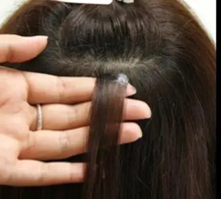 ロング カラー パーマ ヘアアレンジ 大阪レミーエクステ チビ編み込みのヘアスタイル