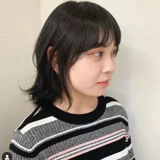 ミディアム カラー ヘアアレンジ 眉毛ワックス konomiの眉毛・アイブロウイメージ