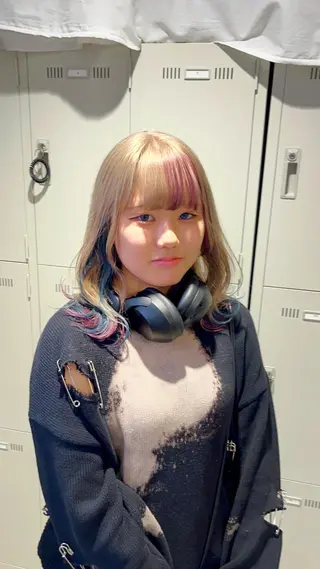 セミロング カラー *モデル募集🤍横浜 透明感カラー🫧のヘアスタイル