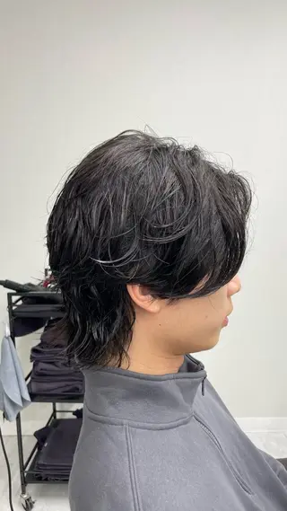 ミディアム パーマ メンズ メンズ特化AMITY SHINGOのヘアスタイル