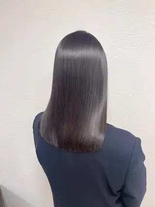 セミロング 暖色カラー×艶髪 🎀hina🎀のヘアスタイル