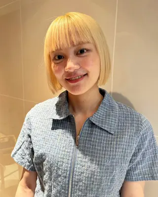ショート カラー ボブ/ショート 吉田竣のヘアスタイル