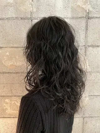 セミロング デザインカラー★★★ Haco+shihoのヘアスタイル