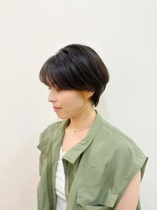 ショート カラー 👑銀座ショート/ 絶壁補正/金子涼👑のヘアスタイル