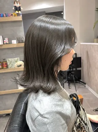 ミディアム quill クイル　ツボイタクマのヘアスタイル