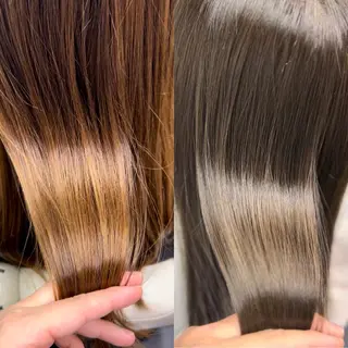 ロング カラー 小林 佳祐のヘアスタイル