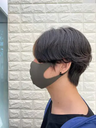 パーマ 韓国ヘア レイヤーカットのヘアスタイル