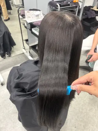 ロング カラー メンズ honoka💄💋 ワンカラー/髪質改善のヘアスタイル