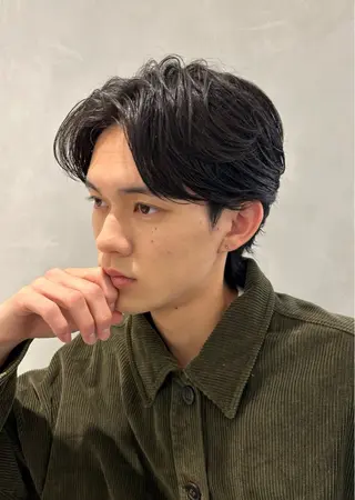 ショート パーマ メンズ清潔感のプロ 💈メンズパーマ藤田のヘアスタイル