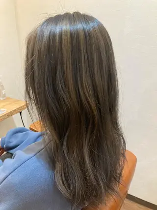 ミディアム カラー 縮毛矯正&髪質改善 ⭐️OGUのヘアスタイル