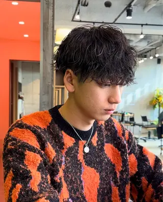 ショート パーマ メンズ メンズパーマ 西條真治のヘアスタイル