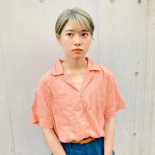 ショート 金田 夏野のヘアスタイル