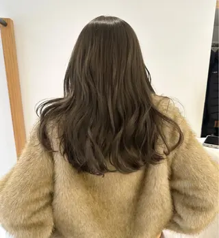 セミロング カラー ハイトーン/透け感 カラー🎀真香のヘアスタイル