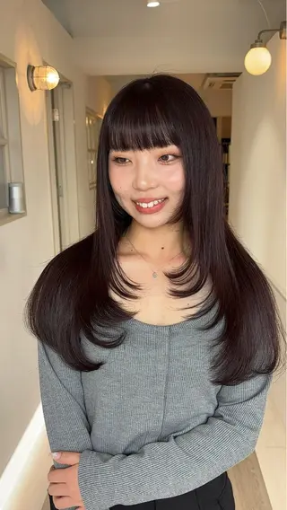 ロング 佐藤斗和／仙台／艶カ ラー／透明感カラー✨のヘアスタイル