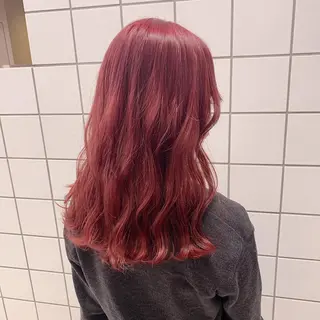 ロング ピンク・ベージュ🩰 カラー🫧とらのヘアスタイル