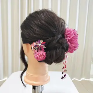 セミロング ヘアアレンジ vizz SAKIのヘアスタイル